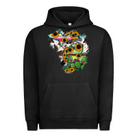 Pigment Black Cowhide Michigan map Urban Hoodie - RanaPortraitStore