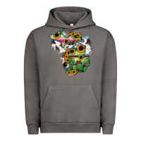 Pigment Tornado Cowhide Michigan map Urban Hoodie - RanaPortraitStore