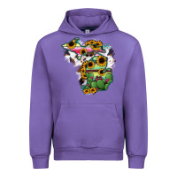 Tulip Cowhide Michigan map Urban Hoodie - RanaPortraitStore