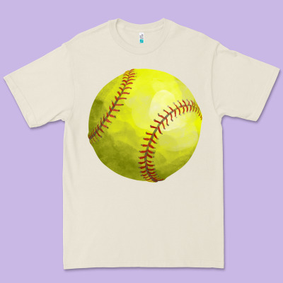 Softball Premium Tee Designed By Fadigitalartstudio