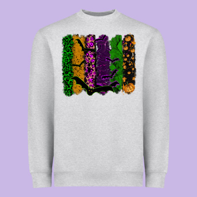 Halloween Brushstroke Heavyweight Sweatshirt Designed By Ranaportraitstore