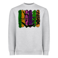 Heather Grey halloween brushstroke Heavyweight Sweatshirt - RanaPortraitStore