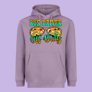 Bus Driver Off Duty Heavyweight Hoodie Designed By Jasminsmagicworld