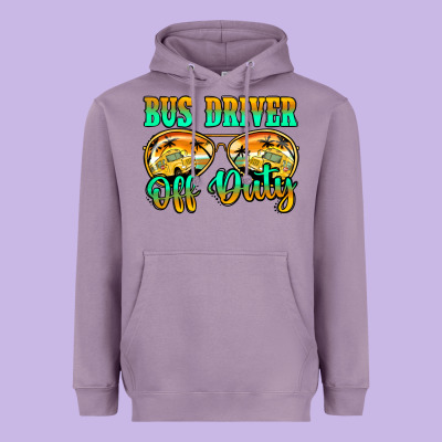 Bus Driver Off Duty Heavyweight Hoodie Designed By Jasminsmagicworld