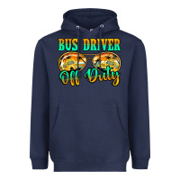 Navy Bus Driver Off Duty Heavyweight Hoodie - Jasminsmagicworld