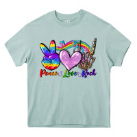 Arona Peace love rock Heavy Core Tee - FaDigitalArtStudio