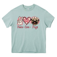 Arona Peace Love Pugs Heavy Core Tee - Jasminsmagicworld