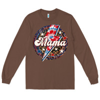Chestnut Western Mama Patriotic Long Sleeve Tee - LillyAllenDesigns