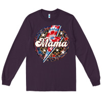 Plum Western Mama Patriotic Long Sleeve Tee - LillyAllenDesigns