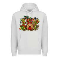 Dove Grey christmas joy gnome Premium Hoodie - BarkalooDesign