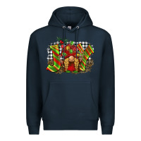 Navy christmas joy gnome Premium Hoodie - BarkalooDesign