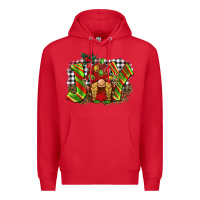 Red christmas joy gnome Premium Hoodie - BarkalooDesign