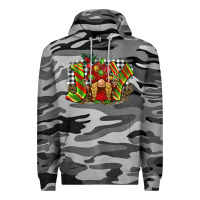 Slate Camo christmas joy gnome Premium Hoodie - BarkalooDesign