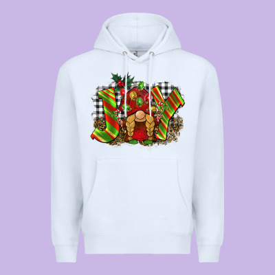 Christmas Joy Gnome Premium Hoodie Designed By Barkaloodesign