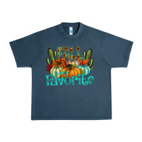 Midnight Navy fall pumpkin art Urban Heavy Tee - CowhideDigitalArt