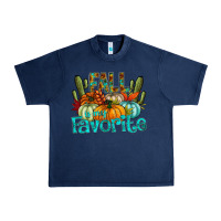 Navy fall pumpkin art Urban Heavy Tee - CowhideDigitalArt