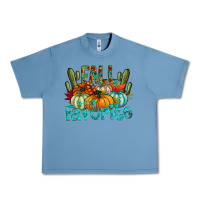 Pebble Blue fall pumpkin art Urban Heavy Tee - CowhideDigitalArt