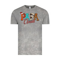 Cloud Rock Papa Claus Vintage Tee - CowhideDigitalArt