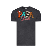 Vintage Black Papa Claus Vintage Tee - CowhideDigitalArt