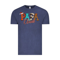 Vintage Denim Papa Claus Vintage Tee - CowhideDigitalArt