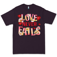 Plum Love never fails Premium Tee - FaDigitalArtStudio