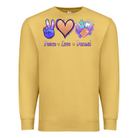 Antique Gold Peace Love Dental Premium Sweatshirt - Jasminsmagicworld