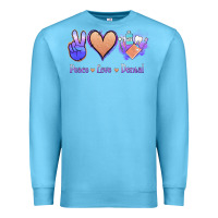 Ocean Blue Peace Love Dental Premium Sweatshirt - Jasminsmagicworld