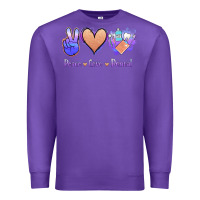 Purple Peace Love Dental Premium Sweatshirt - Jasminsmagicworld