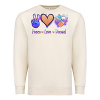 Sandshell Peace Love Dental Premium Sweatshirt - Jasminsmagicworld
