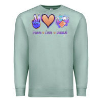 Seafoam Peace Love Dental Premium Sweatshirt - Jasminsmagicworld