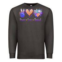 Smoke Peace Love Dental Premium Sweatshirt - Jasminsmagicworld