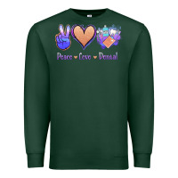 Sports Green Peace Love Dental Premium Sweatshirt - Jasminsmagicworld