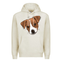 Oatmeal Heather Jack Russel Premium Hoodie - Jasminsmagicworld