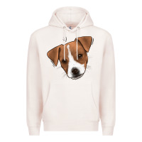 Pale Pink Jack Russel Premium Hoodie - Jasminsmagicworld