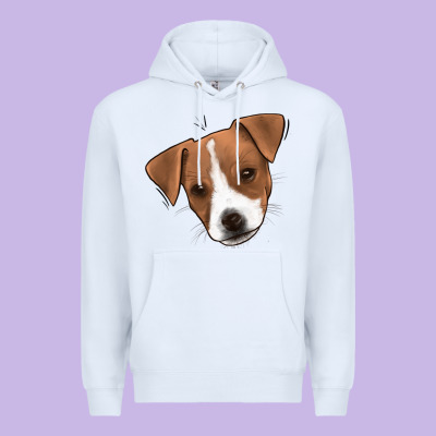 Jack Russel Premium Hoodie Designed By Jasminsmagicworld