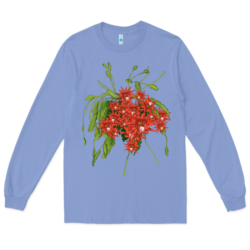 Red Orchid Cactus Long Sleeve Tee by LillyAllenDesigns | Teevron