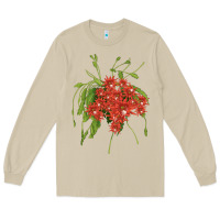 Mushroom Red Orchid Cactus Long Sleeve Tee - LillyAllenDesigns