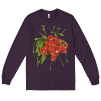 Plum Red Orchid Cactus Long Sleeve Tee - LillyAllenDesigns
