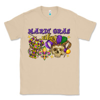 Mushroom Mardi Gras vibes skull Classic Tee - FaDigitalArtStudio