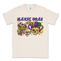 Natural Mardi Gras vibes skull Classic Tee - FaDigitalArtStudio