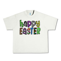 Pistachio Happy Easter Urban Heavy Tee - CowhideDigitalArt