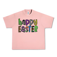 Salmon Happy Easter Urban Heavy Tee - CowhideDigitalArt