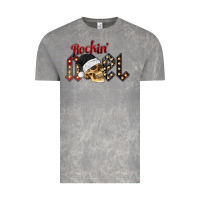 Cloud Rock rockin noel skull Vintage Tee - CowhideDigitalArt