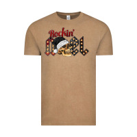 Vintage Coffee rockin noel skull Vintage Tee - CowhideDigitalArt