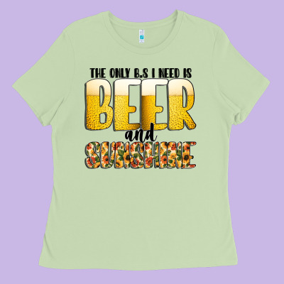 The Only C B S I Needis Beer And Sunshine Ladies Tee Designed By Cowhidedigitalart