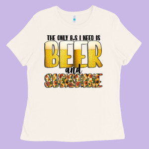 The Only C B S I Needis Beer And Sunshine Ladies Tee Designed By Cowhidedigitalart