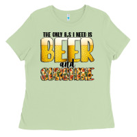 Matcha The Only c B s I NeedIs Beer And Sunshine Ladies Tee - CowhideDigitalArt