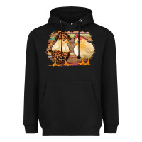 Black Western Leopard and Serape Chicks Heavyweight Hoodie - Jasminsmagicworld