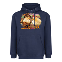 Navy Western Leopard and Serape Chicks Heavyweight Hoodie - Jasminsmagicworld