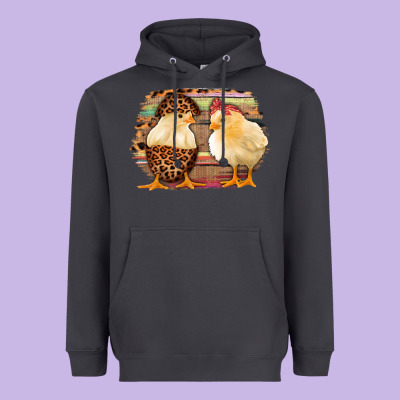 Western Leopard And Serape Chicks Heavyweight Hoodie Designed By Jasminsmagicworld